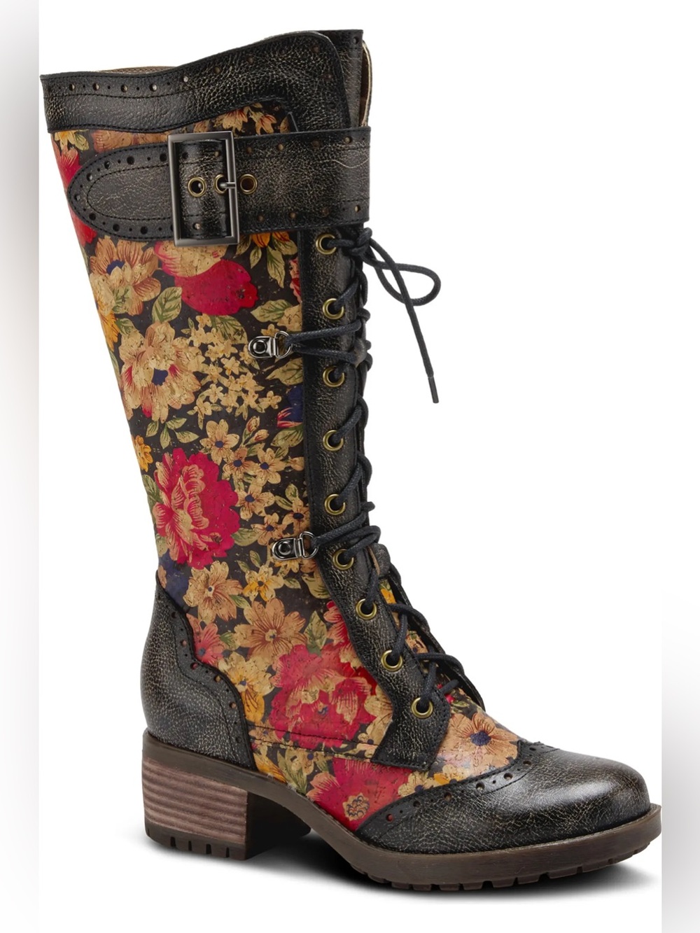 L'ATISTE Springstep Kisha-Flora Leather Boot